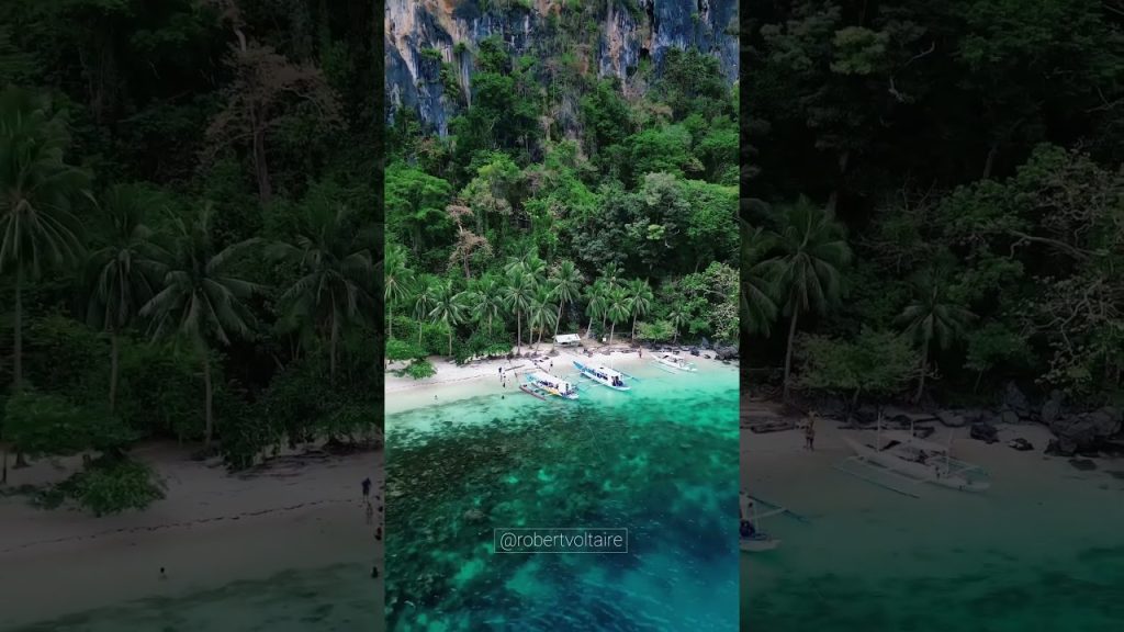 El Nido tour D is the best TOUR ever! Pasandigan beach, Palawan.