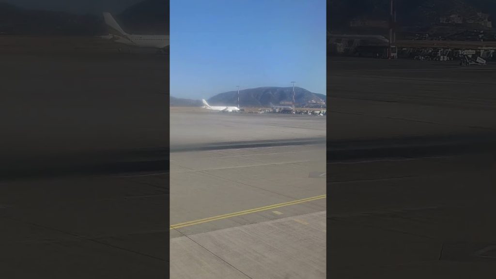 the view from inside 📸 #airport #planes #life #mountains #greece #travelblog #travel
